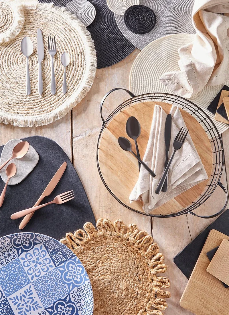 ماتلان 4 Pack Woven Placemats Black